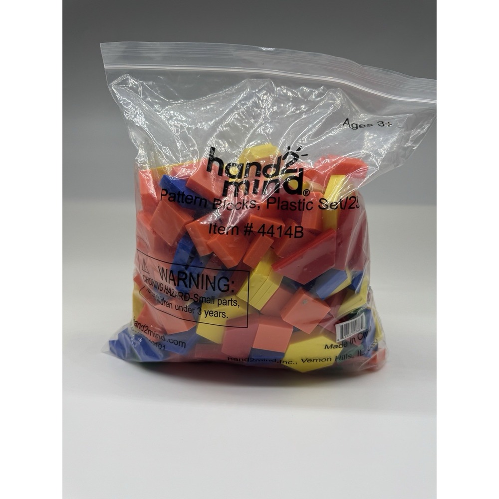 ETA Hand 2 Mind Pattern Blocks, Plastic 300+ Blocks #4414b